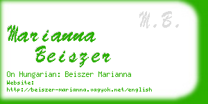 marianna beiszer business card